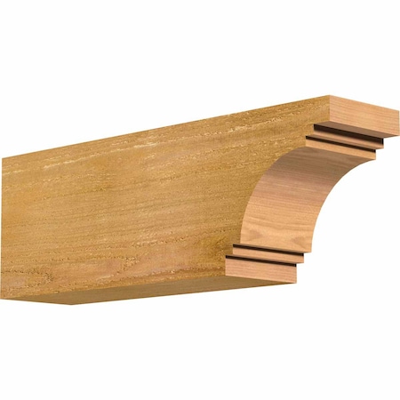 Ekena Millwork Pescadero Rough Sawn Rafter Tail, Western Red Cedar, 4"W x 6"H x 18"L RFT04X06X18PEC00RWR